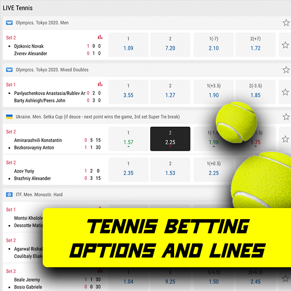 Tennis Betting Options and Lines